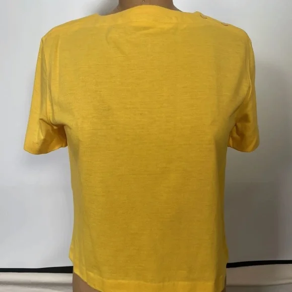 1970s Deadstock Women’s Yellow Shirt - Picture 2 of 4